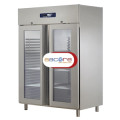 Armario refrigerado doble puerta inox cristal Gastronorm 1.200 802172